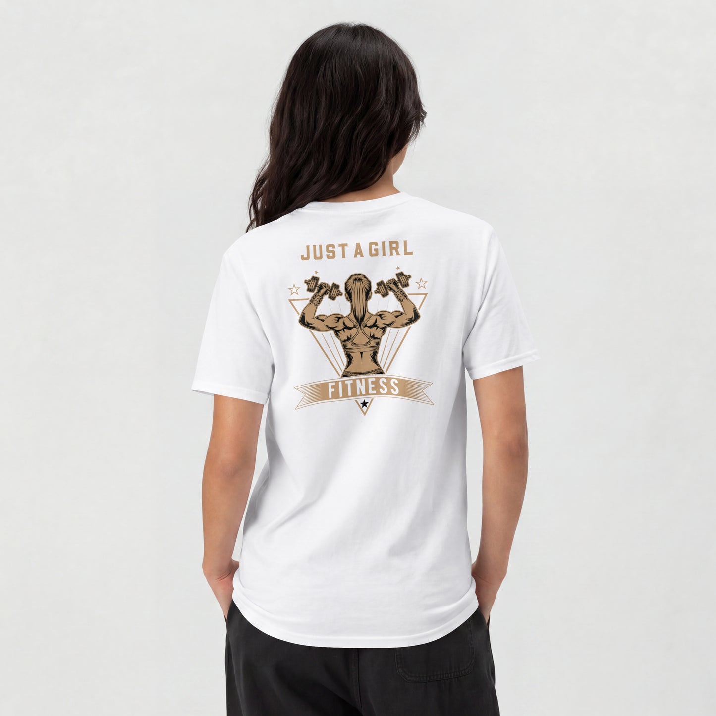 Just a Girl Who Loves Fitness Women’s Gym T-Shirt