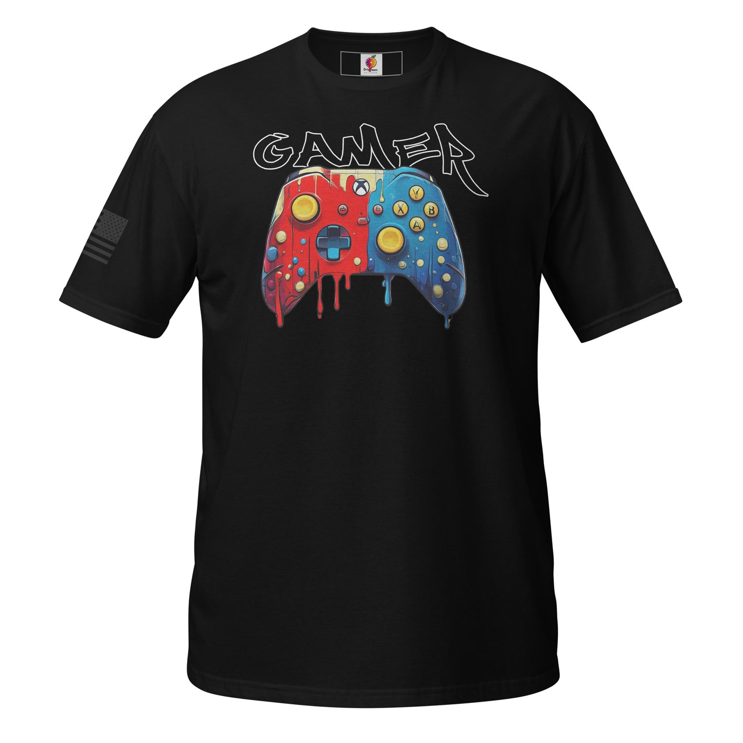 Red vs Blue Meltdown (Black) – Drip Controller Tee Unisex T-Shirt