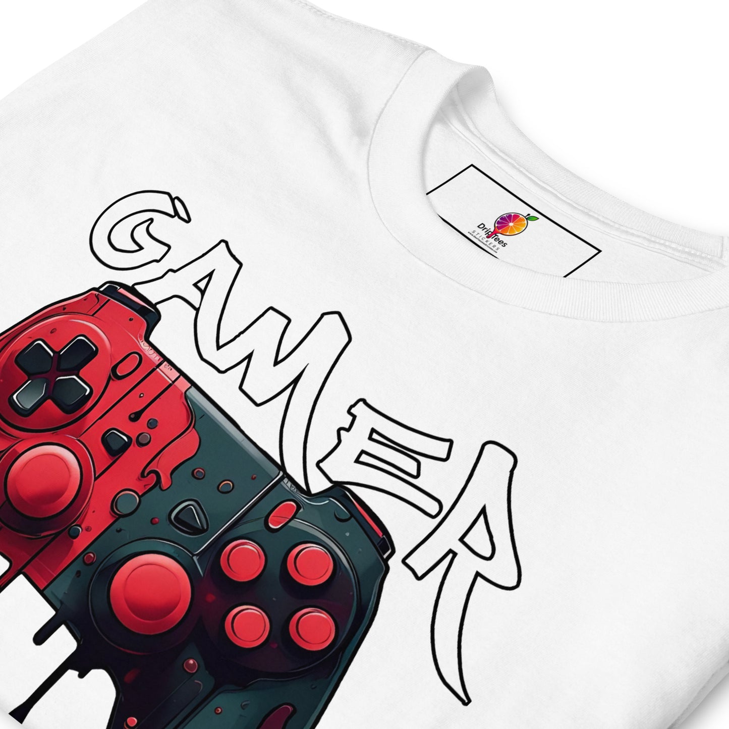 Blood Mode – Red x Black Drip Controller Unisex T-Shirt