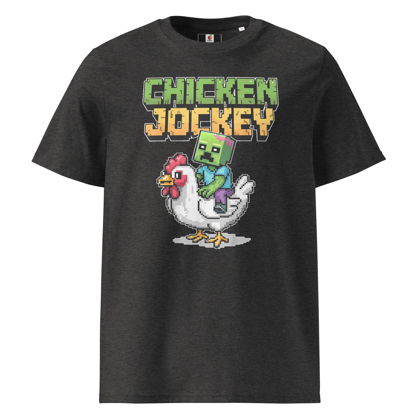 Chicken Jockey Unisex Pixel Mob Rider T-Shirt