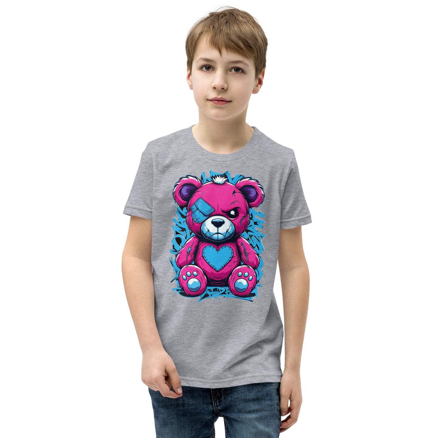 Graffiti Bear 1 Youth Unisex T-Shirt