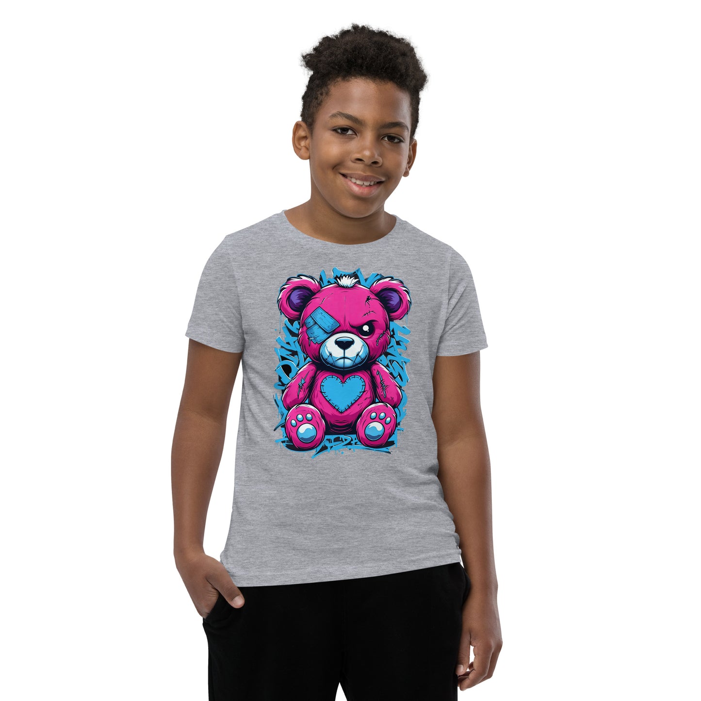 Graffiti Bear 1 Youth Unisex T-Shirt