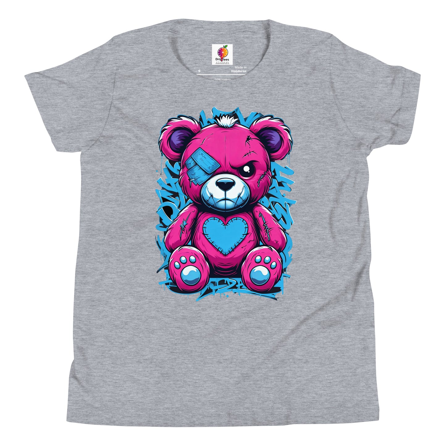 Graffiti Bear 1 Youth Unisex T-Shirt