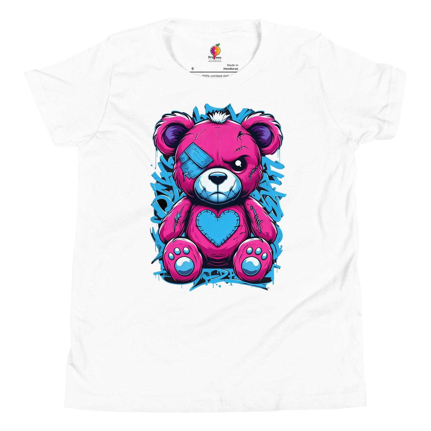Graffiti Bear 1 Youth Unisex T-Shirt