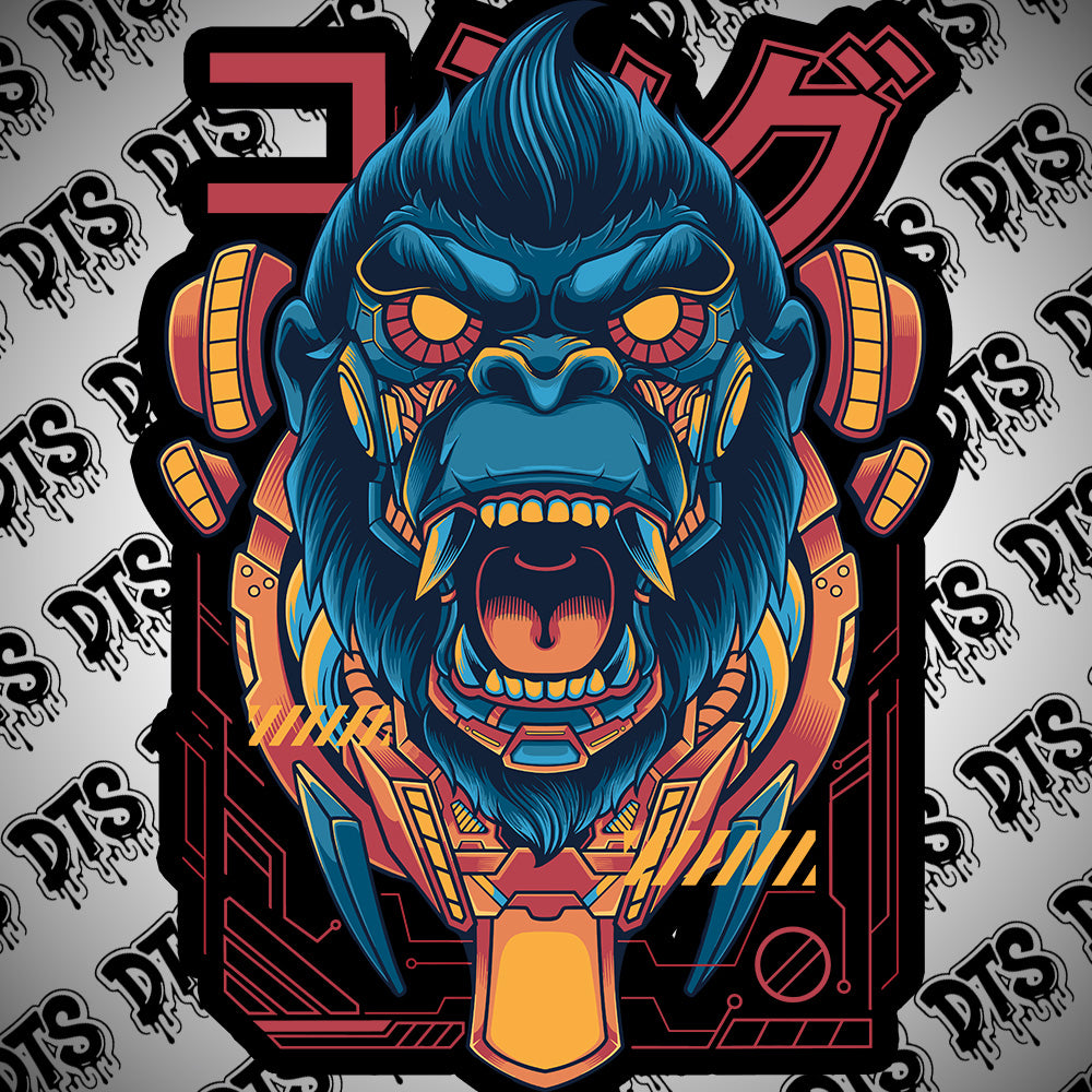 Cyber Gorilla Sticker pack