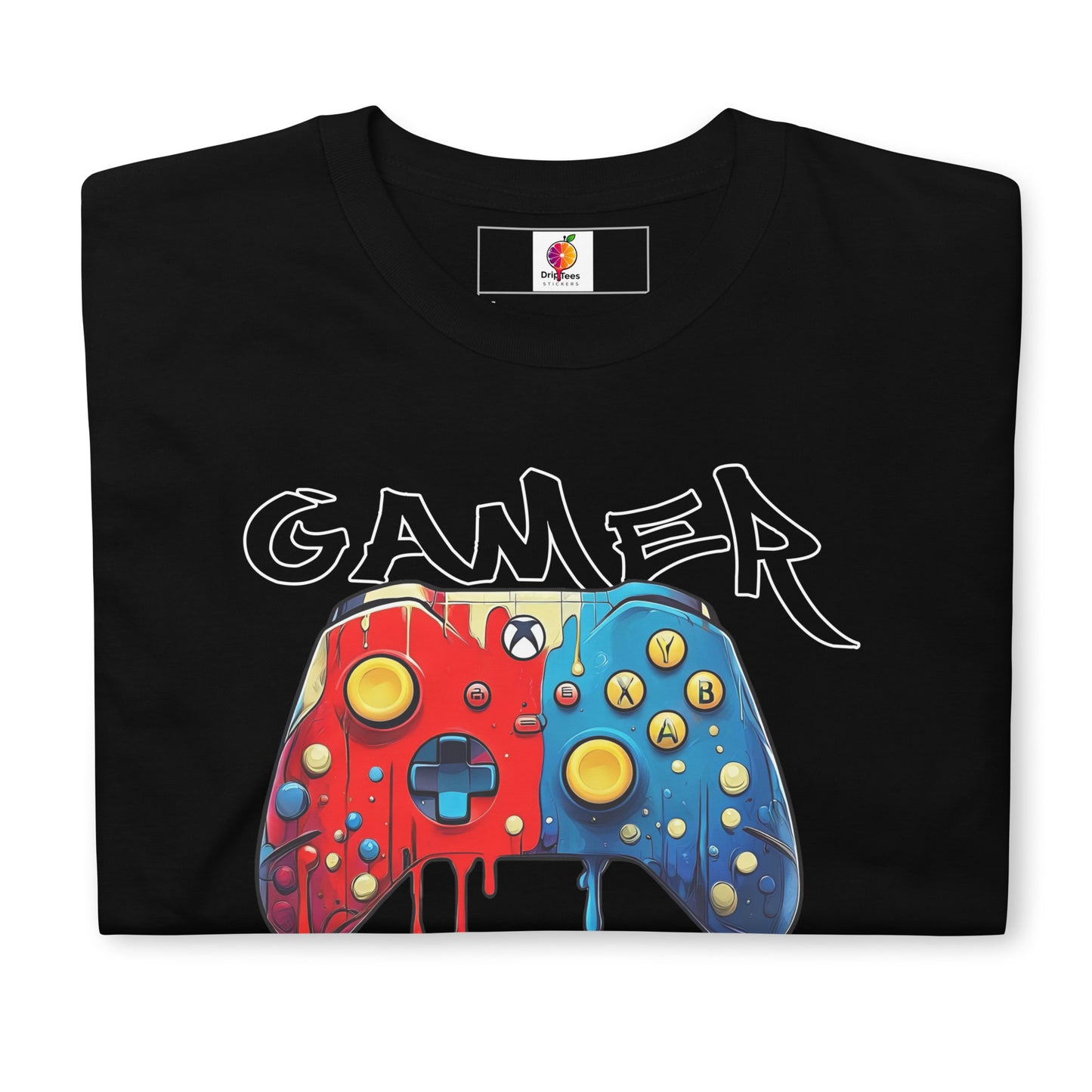 Red vs Blue Meltdown (Black) – Drip Controller Tee Unisex T-Shirt