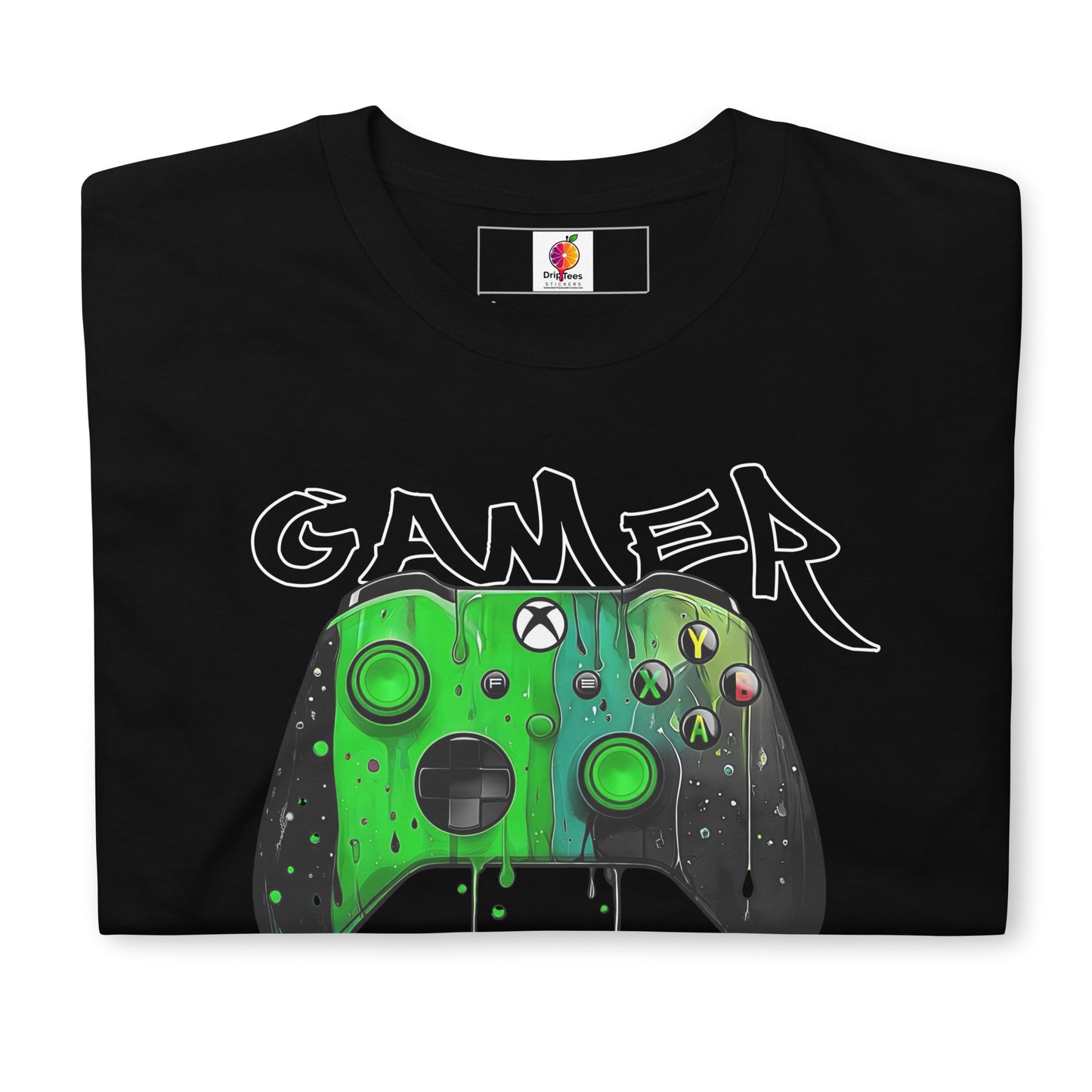 Toxic Drip (Black) – Green x Black Controller Unisex T-Shirt
