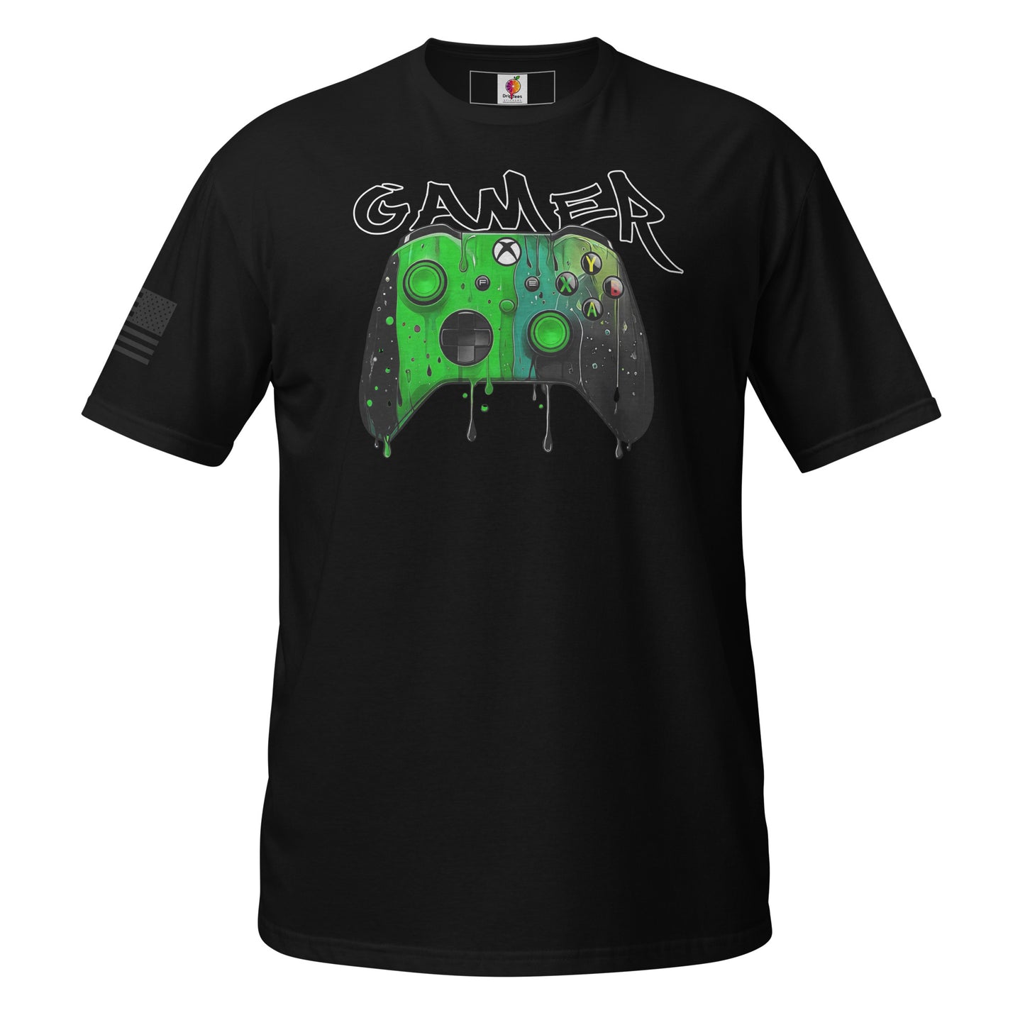Toxic Drip (Black) – Green x Black Controller Unisex T-Shirt