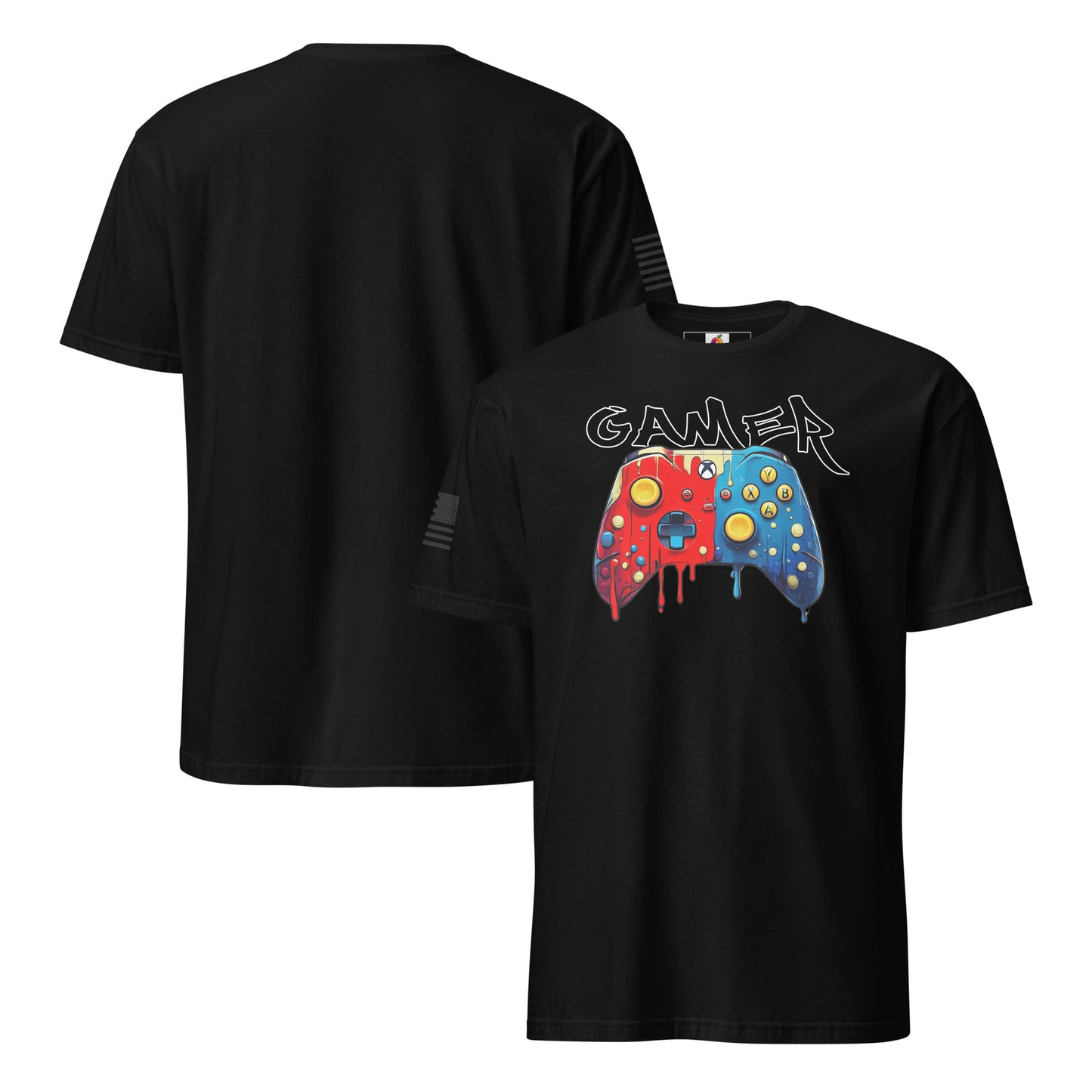 Red vs Blue Meltdown (Black) – Drip Controller Tee Unisex T-Shirt