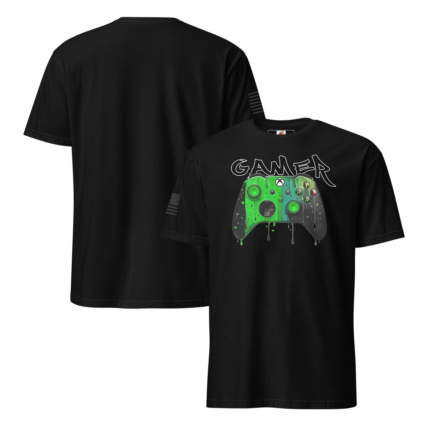 Toxic Drip (Black) – Green x Black Controller Unisex T-Shirt
