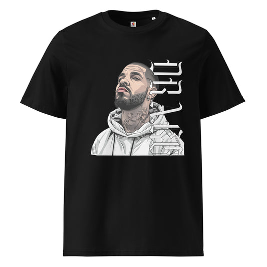 Drake-inspired unisex black loose fit t-shirt with graphic design – urban streetwear

